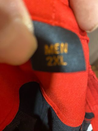 Pantalón Trango World Negro/Rojo talla xxl