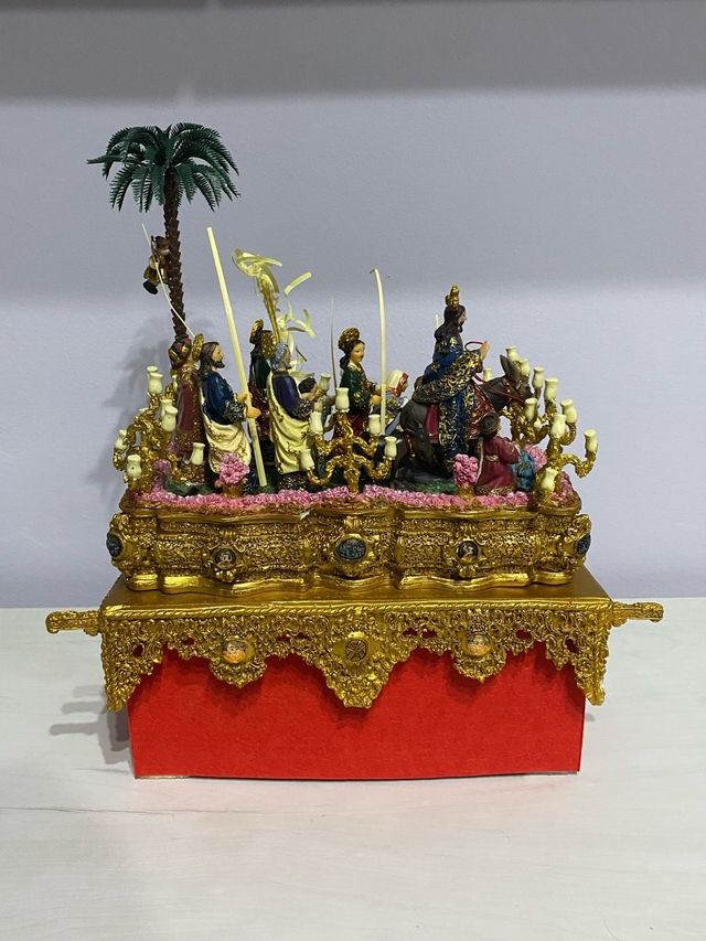 PASO BORRIQUITA SEVILLA MINIATURA