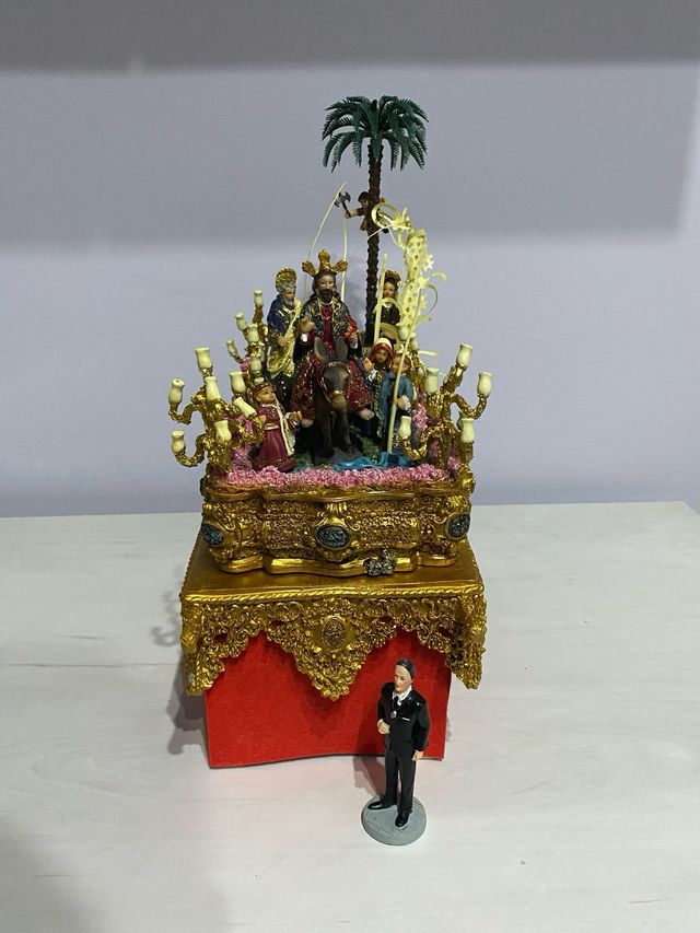 PASO BORRIQUITA SEVILLA MINIATURA