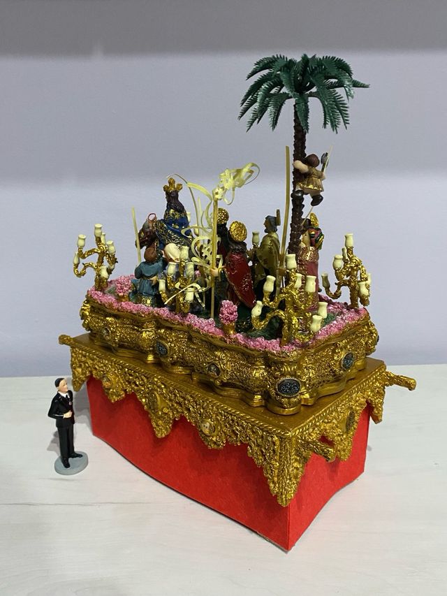 PASO BORRIQUITA SEVILLA MINIATURA