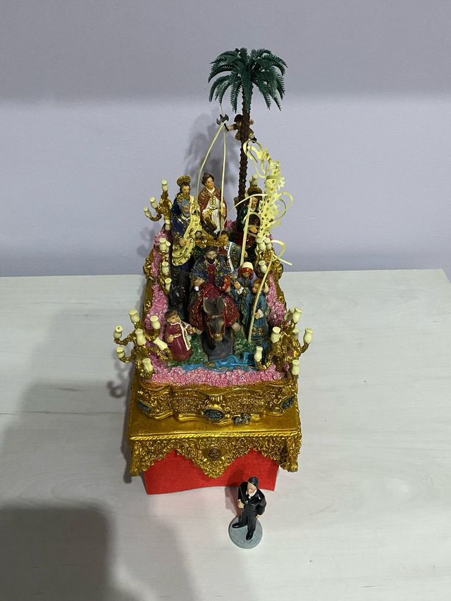 PASO BORRIQUITA SEVILLA MINIATURA