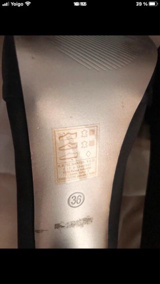 Sandalias Roberto Botella Tacón Joya Negras