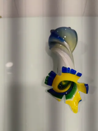 Jarrón Murano Vidrio Flor Colores