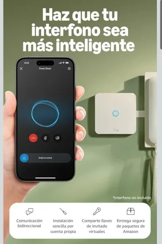 Ring Intercom Audio Acceso Edificios Control Remot