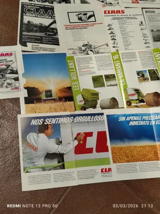 Folletos antiguos cosechadora CLAAS