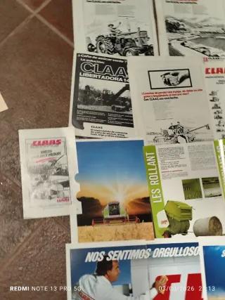 Folletos antiguos cosechadora CLAAS