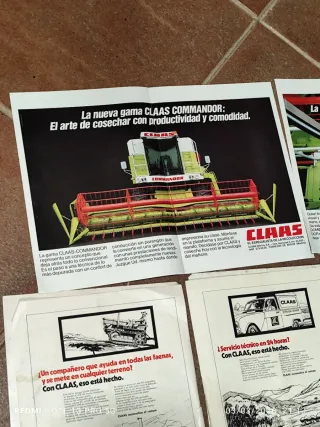 Folletos antiguos cosechadora CLAAS
