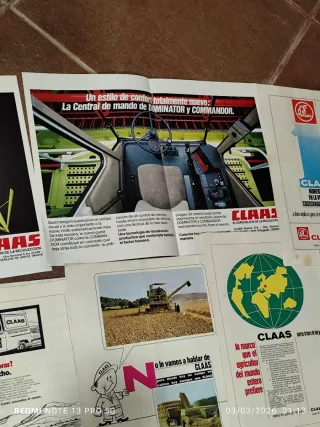 Folletos antiguos cosechadora CLAAS