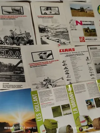 Folletos antiguos cosechadora CLAAS
