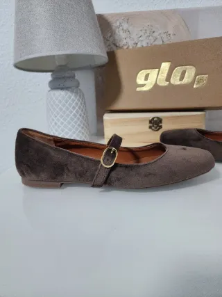 Bailarinas de terciopelo y piel