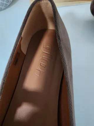 Bailarinas de terciopelo y piel