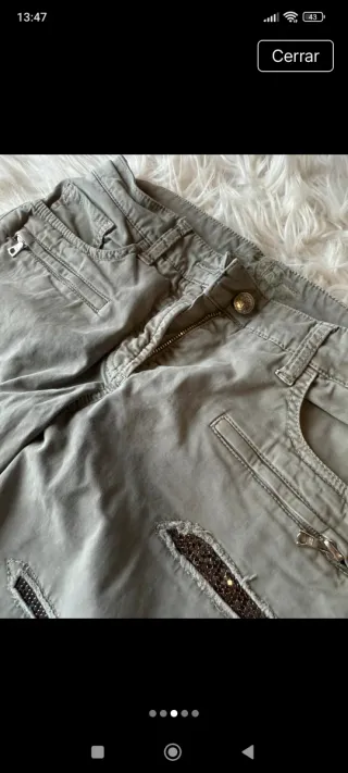 Pantalones cargo verde militar