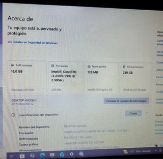 Portátil HP ProBook Plata y Negro