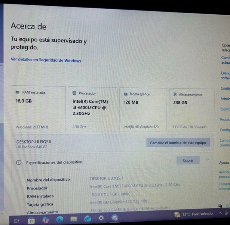 Portátil HP ProBook Plata y Negro afbeelding 4