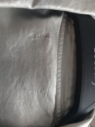 Cazadora polipiel Sfera bordada