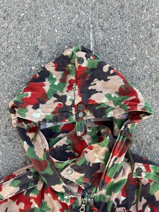 1972 Chaqueta Parca Combate Swiss Army Multipocket