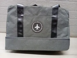 Bolsa de viaje impermeable gris