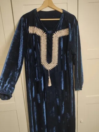 Vestido Marroquí Azul Talla Única