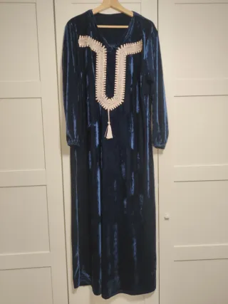 Vestido Marroquí Azul Talla Única