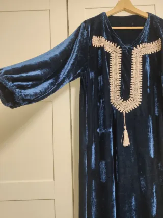 Vestido Marroquí Azul Talla Única