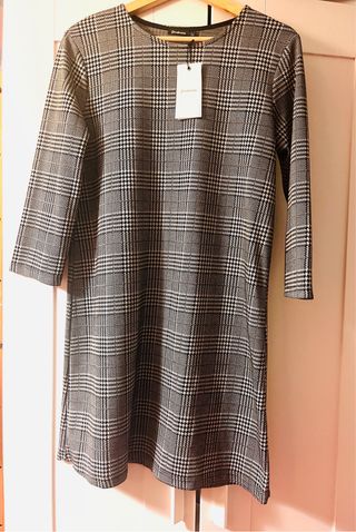 Vestido Stradivarius cuadros