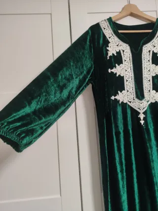 Vestido Marroquí Verde Talla Única