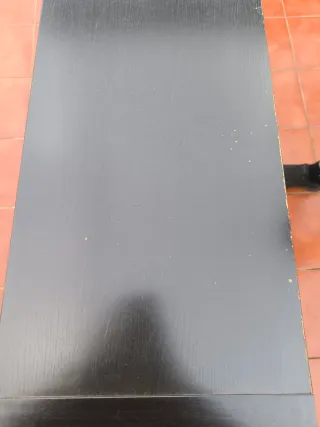 Mueble organizador negro y blanco