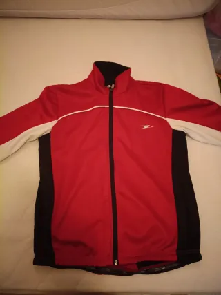Chaqueta Ciclismo Crane Roja y Negra talla L