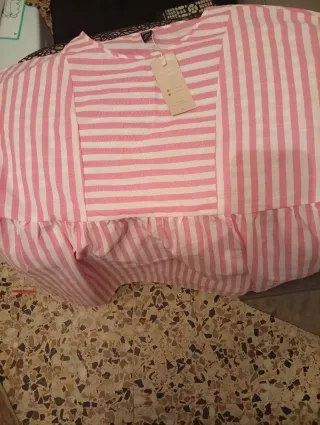 Vestido Emery Rose Rayas Rosas Talla XXL