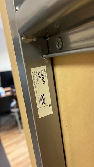 Mesa de estudio/despacho madera y metal