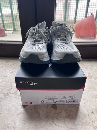 Saucony Guide 18 Zapatillas Correr Gris/Azul