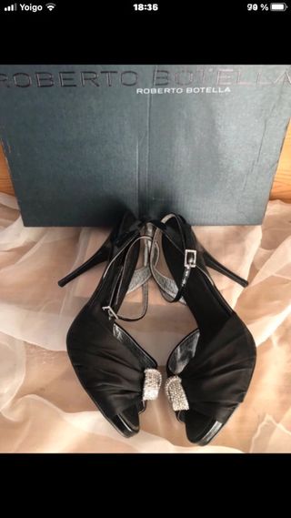 Sandalias Roberto Botella Tacón Negro