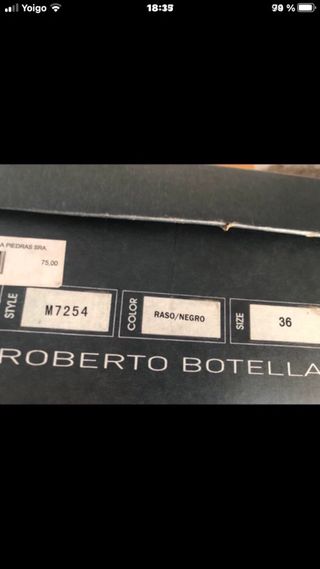 Sandalias Roberto Botella Tacón Negro