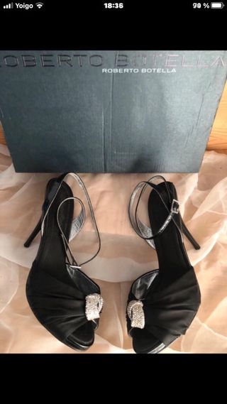 Sandalias Roberto Botella Tacón Negro