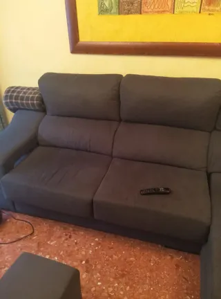 Sofá Chaiselongue gris marengo