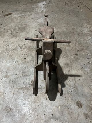 Moto de madera decorativa