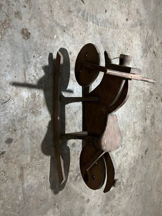 Moto de madera decorativa