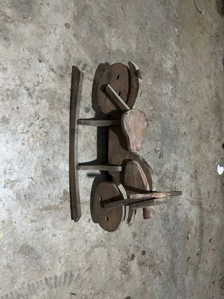 Moto de madera decorativa