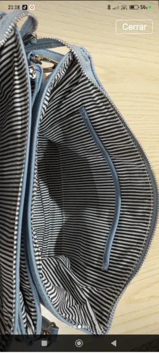 Bolso bandolera gris mujer