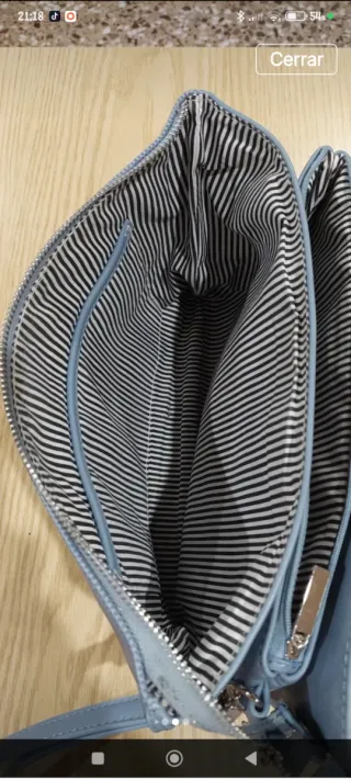 Bolso bandolera gris mujer