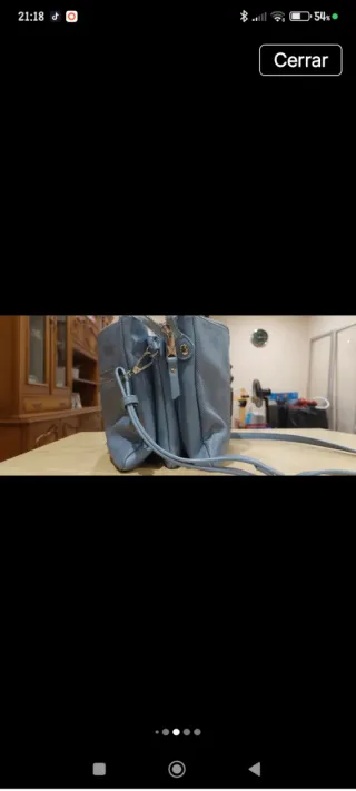 Bolso bandolera gris mujer