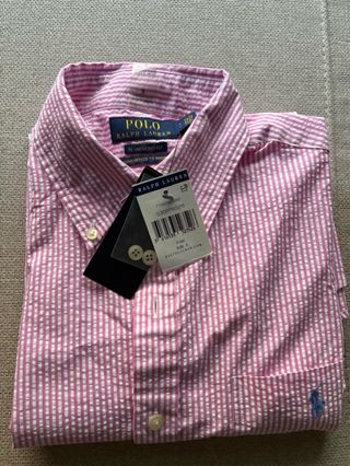 Camisa rosa manga corta Polo Ralph Lauren