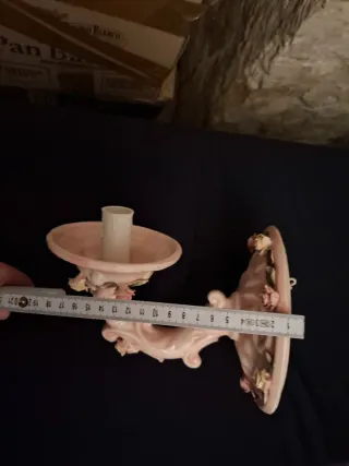 Applique ceramica rosa con rose