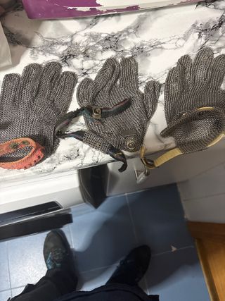 Guantes de malla de carnicero
