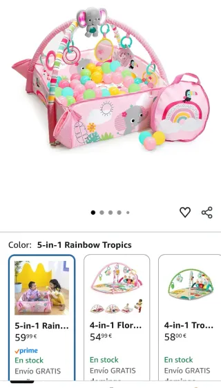 Gimnasio para bebé con arco y juguetes