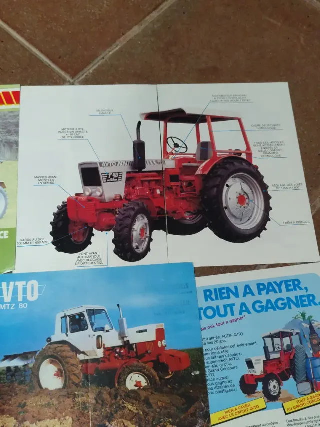 Folletos antiguos tractores AVTO
