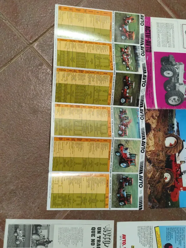 Folletos antiguos tractores AVTO