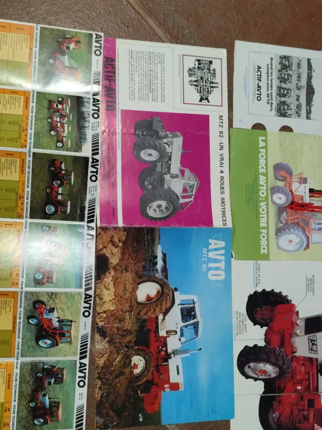 Folletos antiguos tractores AVTO