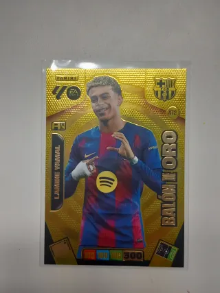 Cromo Panini Lamine Yamal Balón de Oro