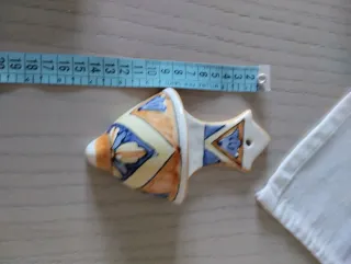 Acquasantiera ceramica decorata